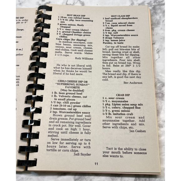 Womens Ministries Favorite Church Recipes Cookbook Granada Heights Friends Vtg - Picture 3 of 12